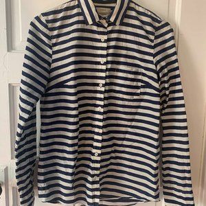 Striped J. Crew Button Down Shirt - 4